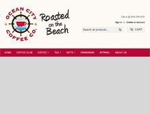 Tablet Screenshot of oceancitycoffee.com